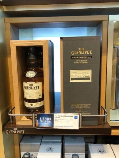Duty Free Heathrow whiskies