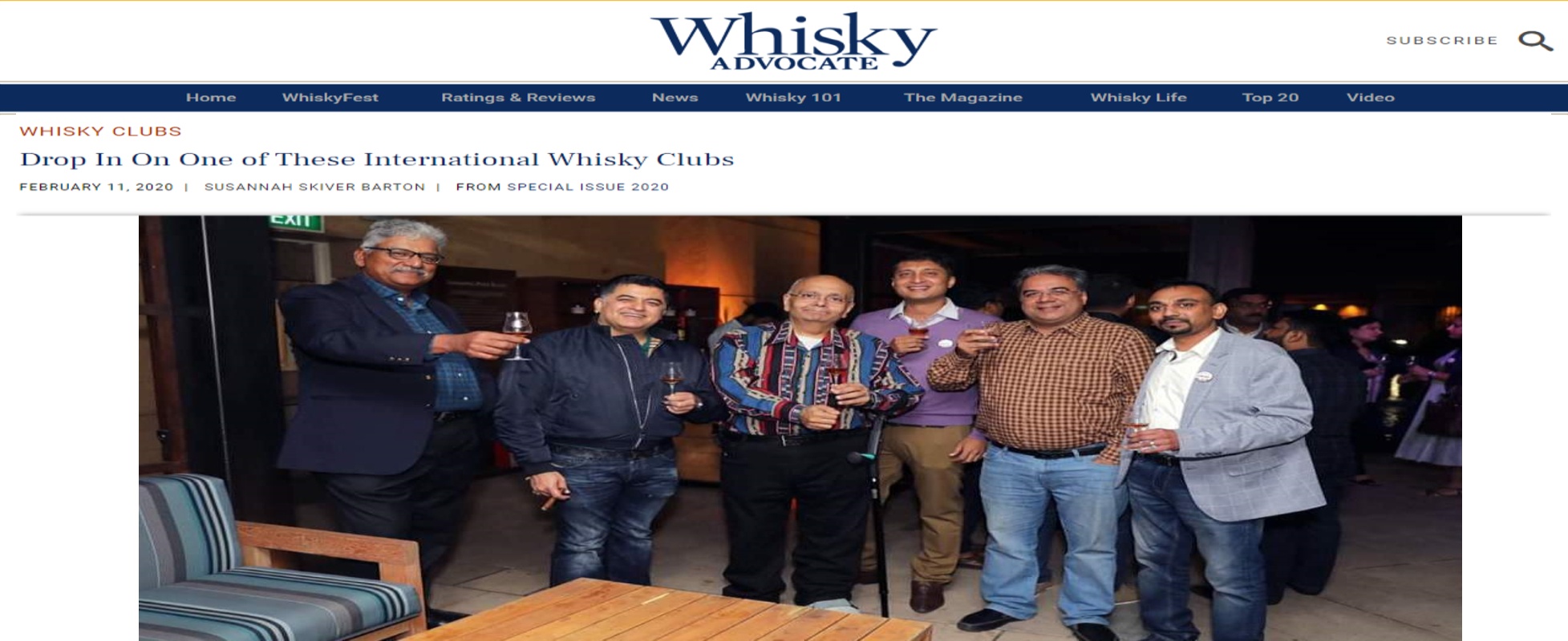 Drop In On One of These International Whisky Clubs