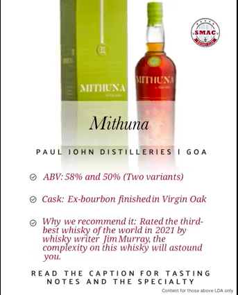 Where it comes from: Paul John Distilleries, Goa