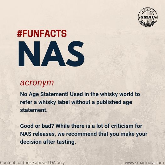 NAS – No age statement