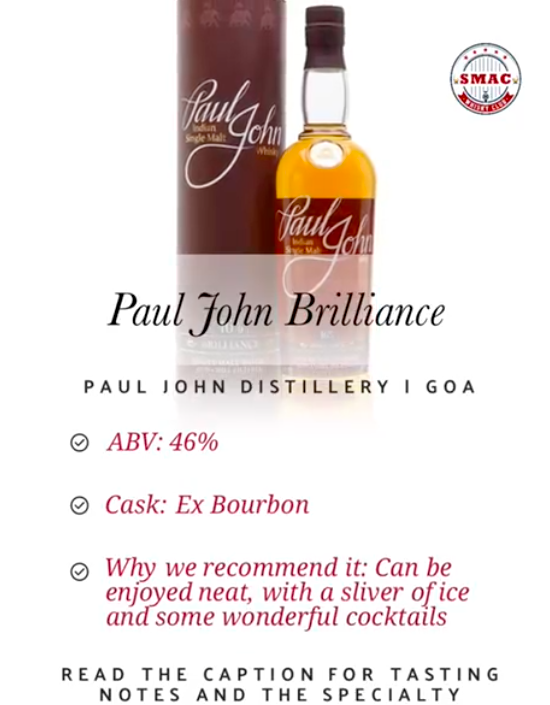 Paul John Brilliance | 12 Days Of Indian Single Malts