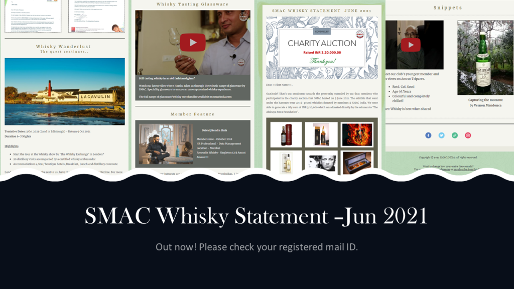 The June whisky statement by SMAC is in your inbox!